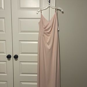 David’s Bridal Pink Bridesmaid Dress